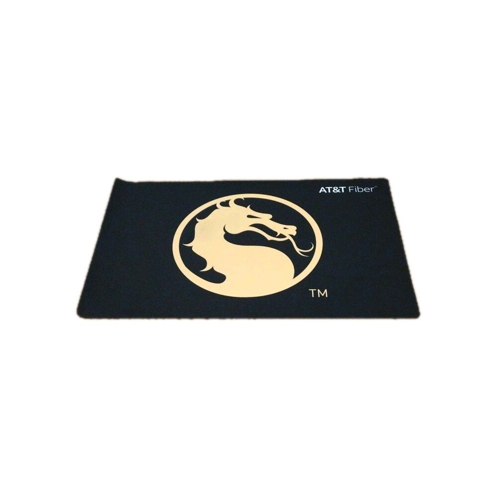 AT&T Fiber Advertising Promo Mortal Kombat Computer Gaming Desk Mat 25.5 x 16.5